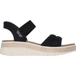Slip-ins: BOBS Sun Ray sandalen dames black*Skechers Clearance