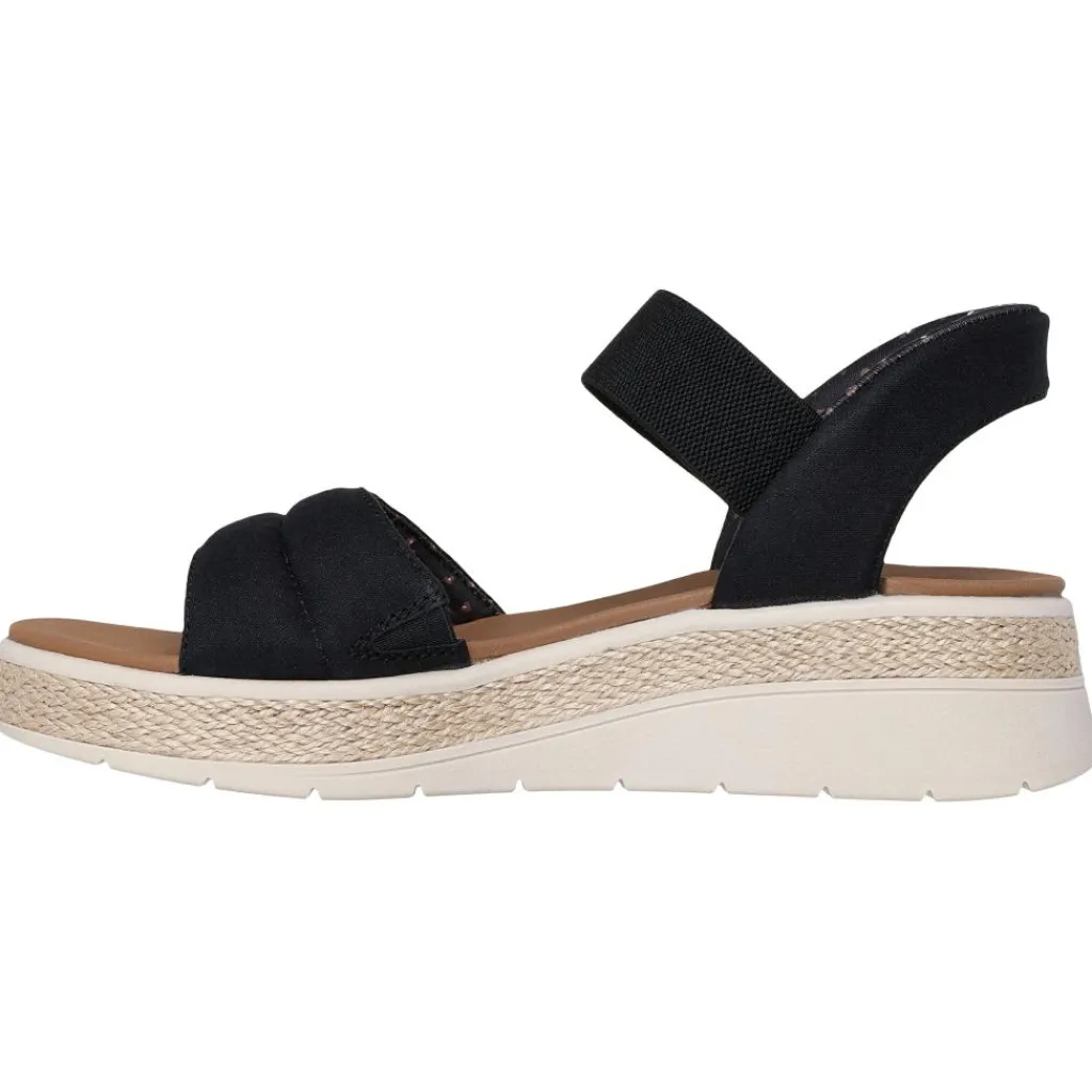 Slip-ins: BOBS Sun Ray sandalen dames black*Skechers Clearance