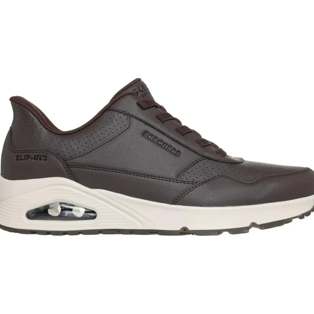 Slip-ins: UNO - Banksia Luxe schoenen heren chocolate*Skechers Hot