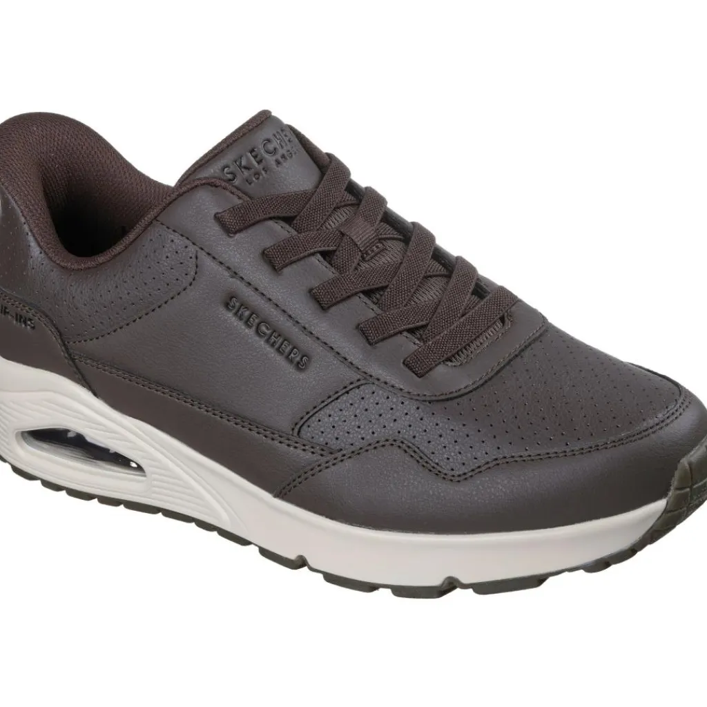 Slip-ins: UNO - Banksia Luxe schoenen heren chocolate*Skechers Hot