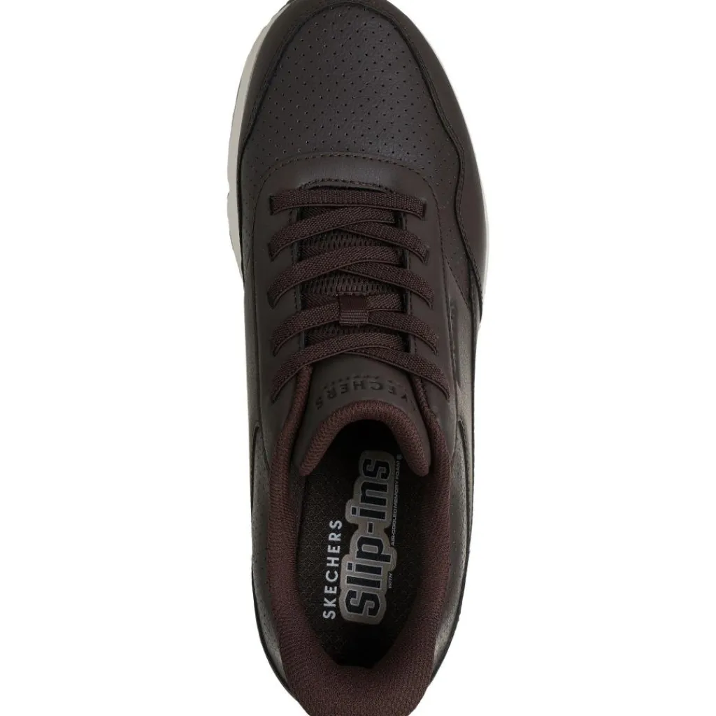 Slip-ins: UNO - Banksia Luxe schoenen heren chocolate*Skechers Hot