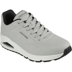 Uno - Stand On Air schoenen heren light grey black*Skechers Clearance