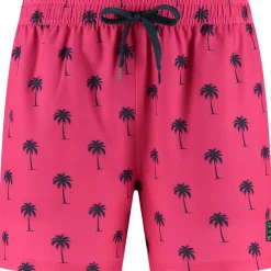  Palmtree zwembroek heren pink*Son of a Beach Best