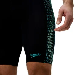 Endurance+ MAX Tech Panel Jammer zwemboxer heren black turquoise*Speedo Best
