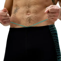 Endurance+ MAX Tech Panel Jammer zwemboxer heren black turquoise*Speedo Best