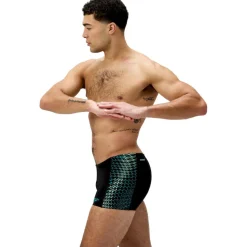 Endurance+ MAX Tech Panel zwemboxer heren black turquoise*Speedo Clearance