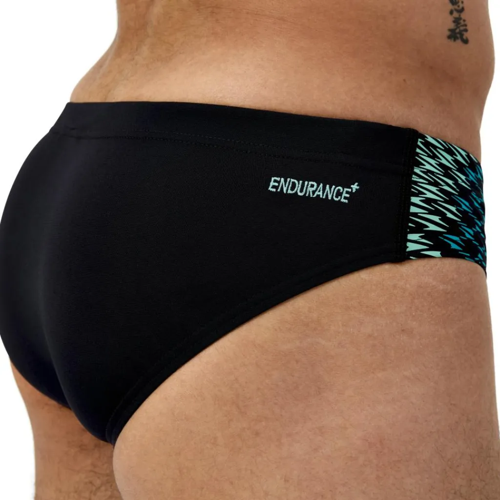 Endurance+ MAX Tech Panel zwemboxer heren black green*Speedo