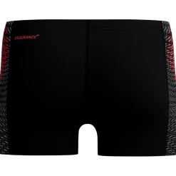 Endurance+ Tech Panel zwemboxer heren black red*Speedo Sale