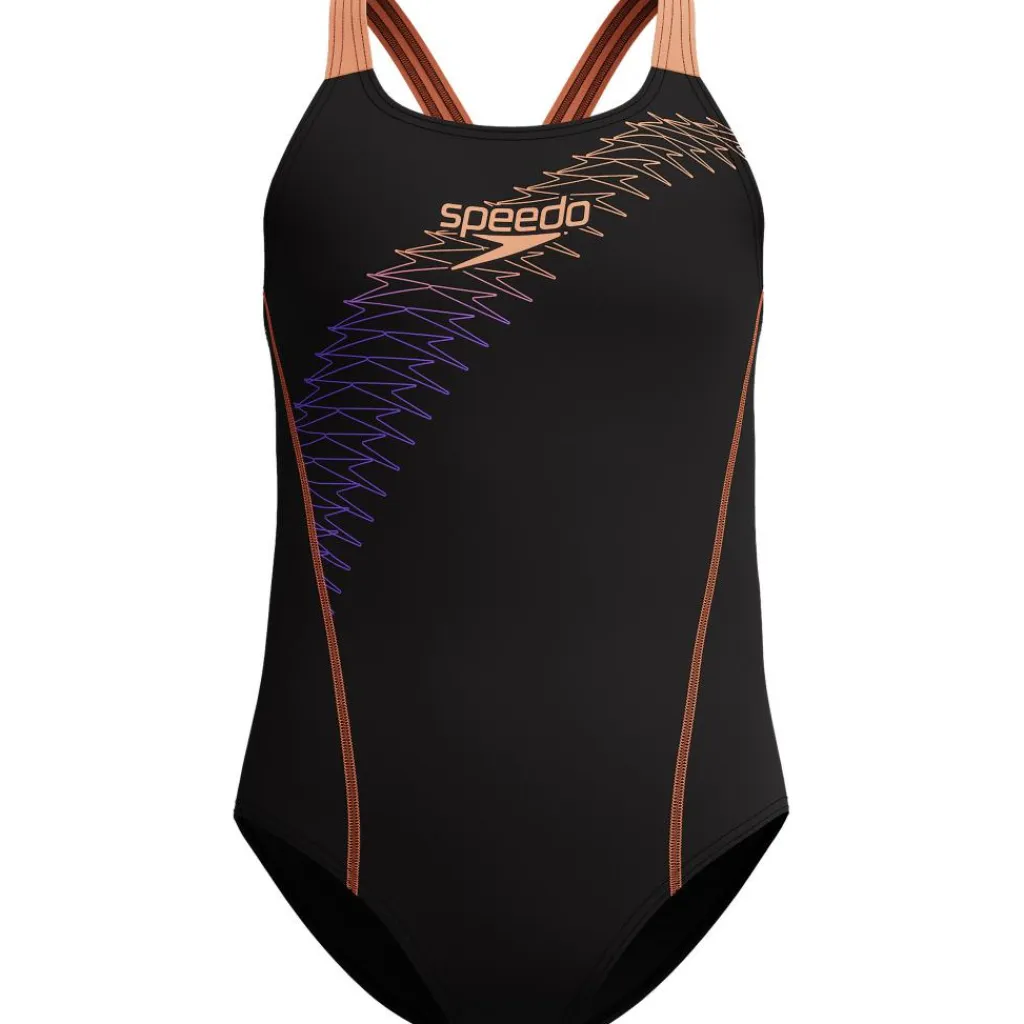 Medley Logo Medalist badpak junior black peach*Speedo Clearance