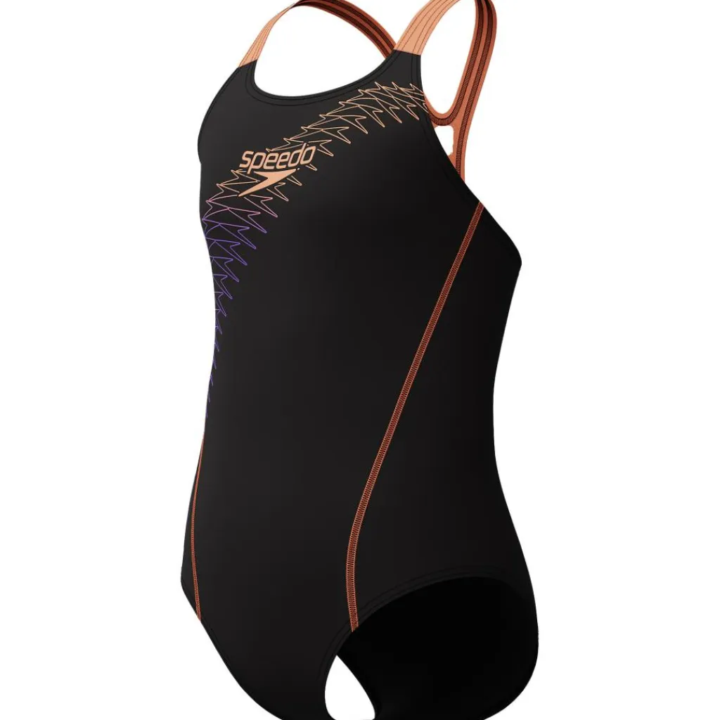 Medley Logo Medalist badpak junior black peach*Speedo Clearance