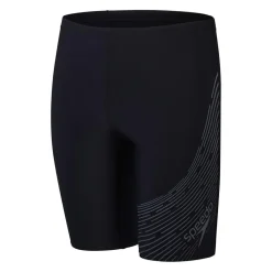 Medley Logo zwemboxer junior black grey*Speedo