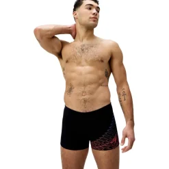 Medley Logo zwemboxer heren orange black*Speedo Hot