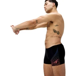 Medley Logo zwemboxer heren orange black*Speedo Hot