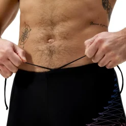 Medley Logo zwemboxer heren orange black*Speedo Hot