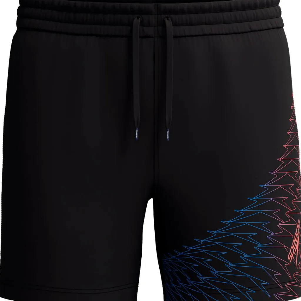 Medley Logo zwembroek heren black neon coral*Speedo Online