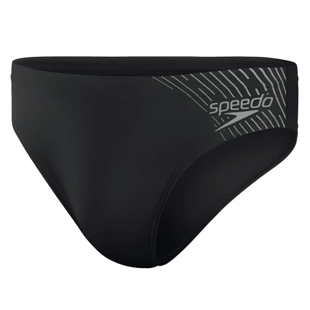 Medley Logo zwemslip heren black grey*Speedo Clearance