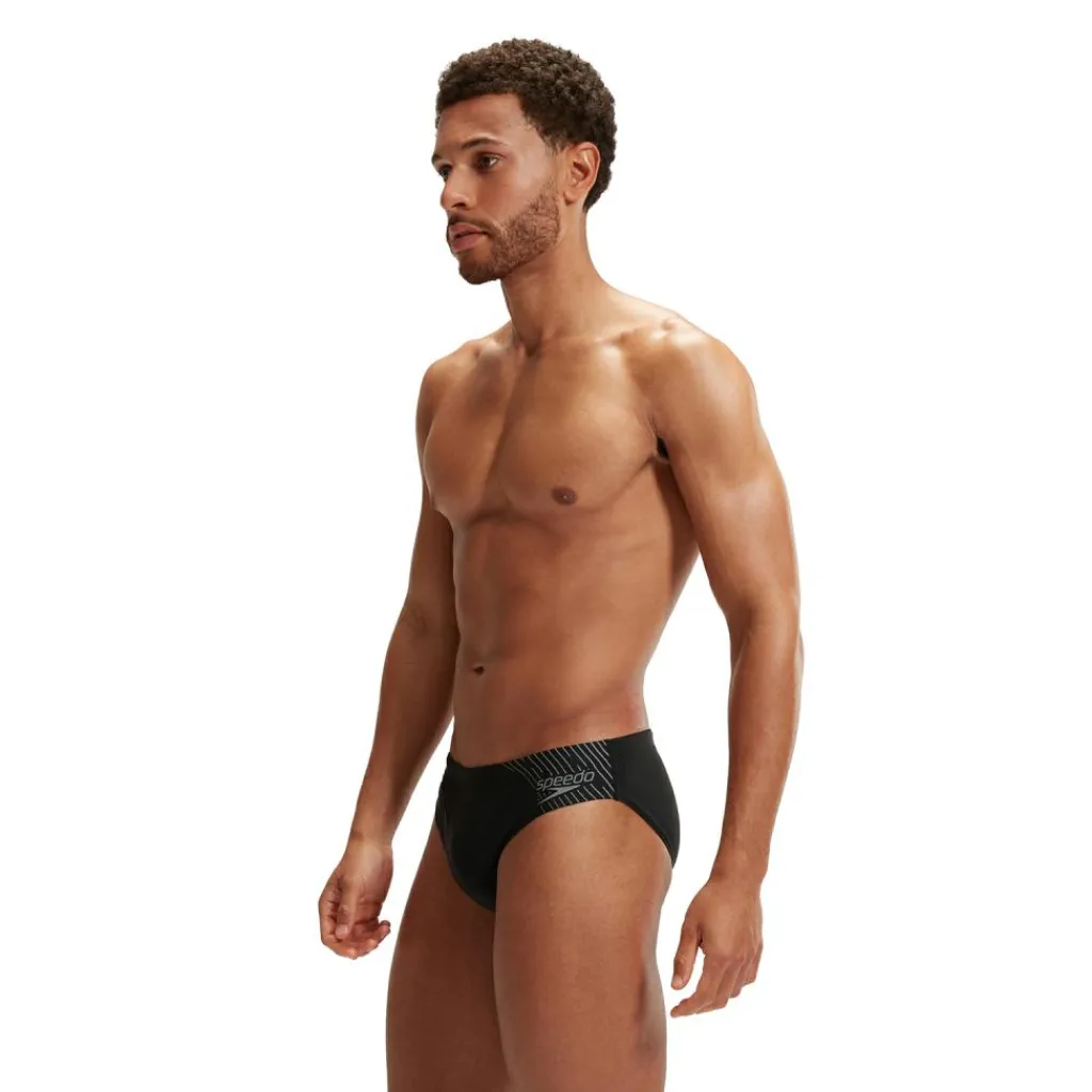 Medley Logo zwemslip heren black grey*Speedo Clearance