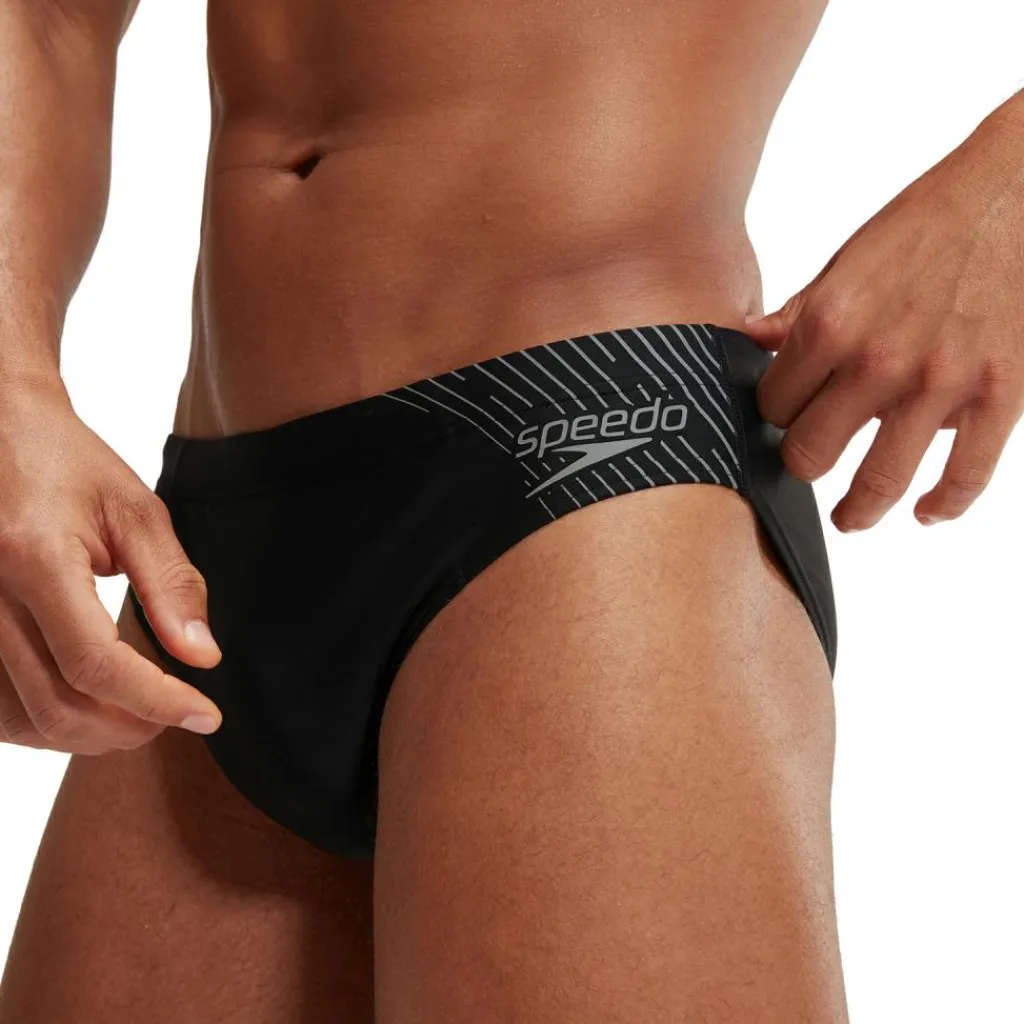 Medley Logo zwemslip heren black grey*Speedo Clearance
