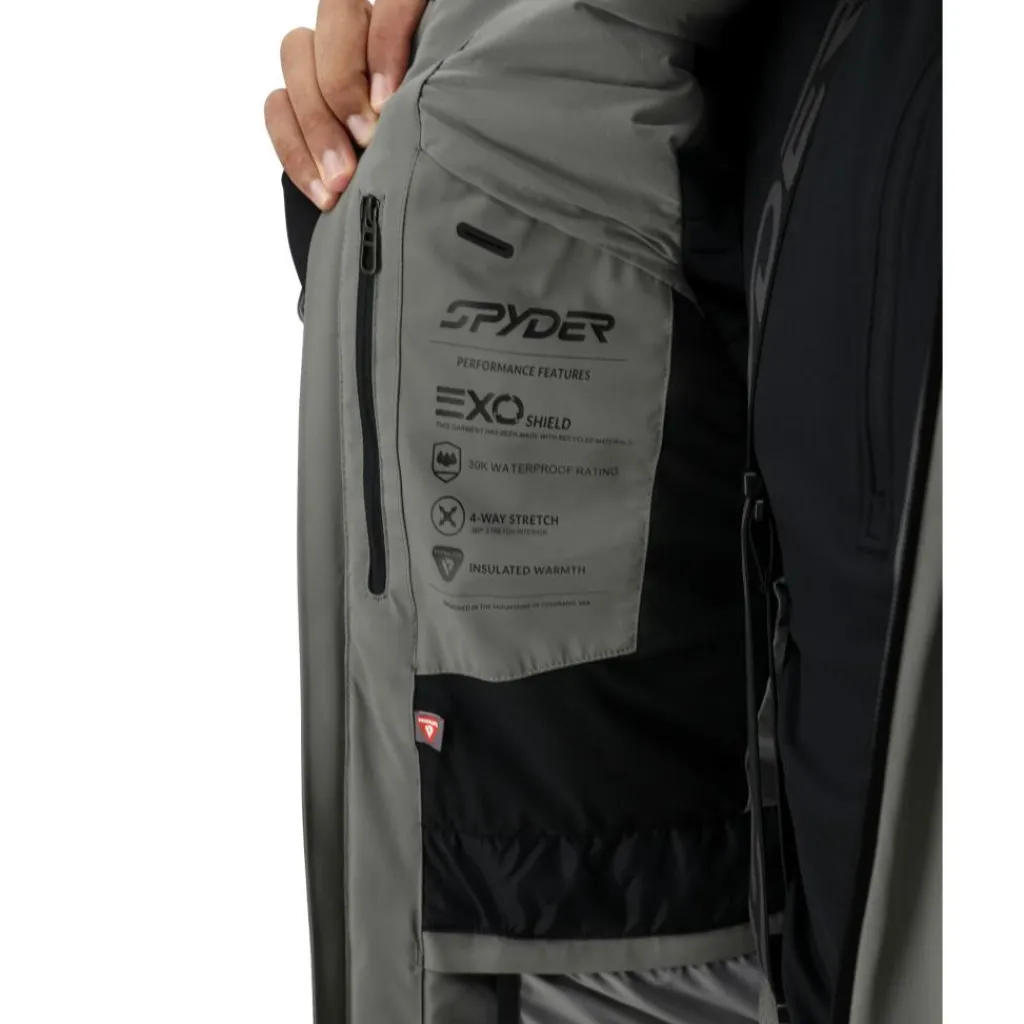 Alyeska winterjas heren storm melange*Spyder Discount