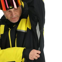 Leader winterjas heren acid yellow*Spyder Best