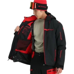 Titan winterjas heren black volcano*Spyder Best