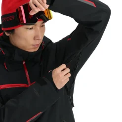 Titan winterjas heren black volcano*Spyder Best