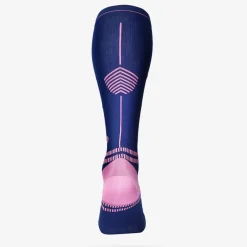  Sports hardloop compressiesokken dames dark blue pink*STOX Energy Socks Discount