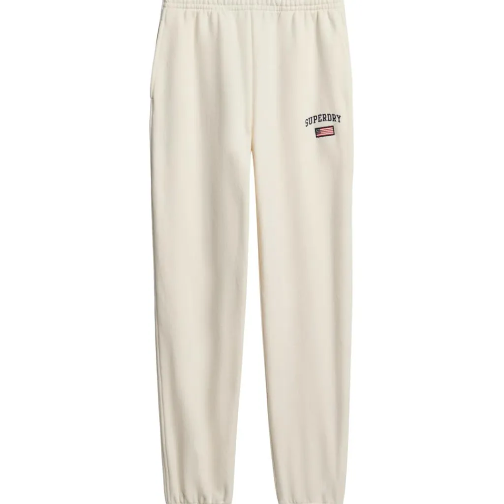 Athletic Essential Boyfriend joggingbroek dames desert bone off white*Superdry Sale