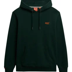 Essential hoodie heren enamel green*Superdry