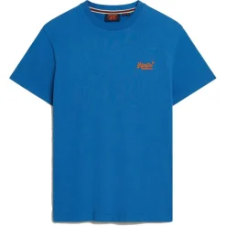Essential Logo shirt heren monaco blue*Superdry Clearance