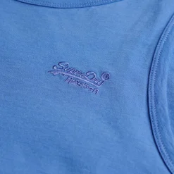 Essential tanktop heren chambray blue*Superdry Online