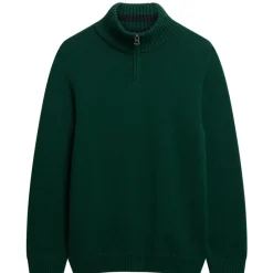 Henley sweater heren forest green*Superdry Clearance