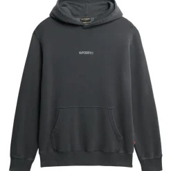 hoodie heren washed black*Superdry Sale