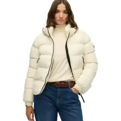 Puffer winterjas dames off white*Superdry New