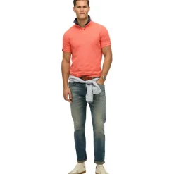 Vintage Destroy polo heren hot coral*Superdry Online
