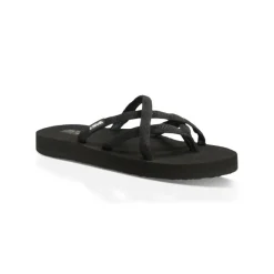 Olowahu slippers dames mix black on black*Teva Discount