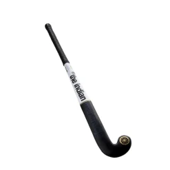  Gold Pro Mid Bow zaalhockeystick junior black white gold foil*The Indian Maharadja Hot