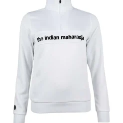  Poly Terry Half Zip hockeytrui dames white*The Indian Maharadja Sale