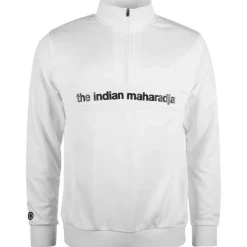  Poly Terry Half Zip hockeytrui junior white*The Indian Maharadja Hot
