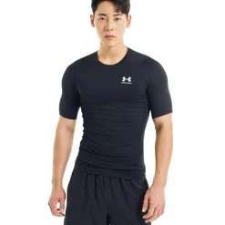 HeatGear SS shirt heren black white*Under Armour Clearance