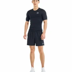HeatGear SS shirt heren black white*Under Armour Clearance