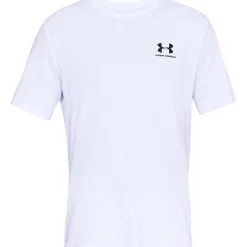 Left Chest Logo shirt heren white black*Under Armour New
