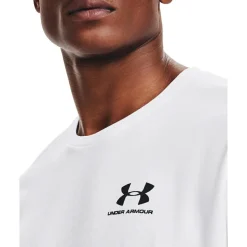  Left Chest Logo shirt heren white black*Under Armour New