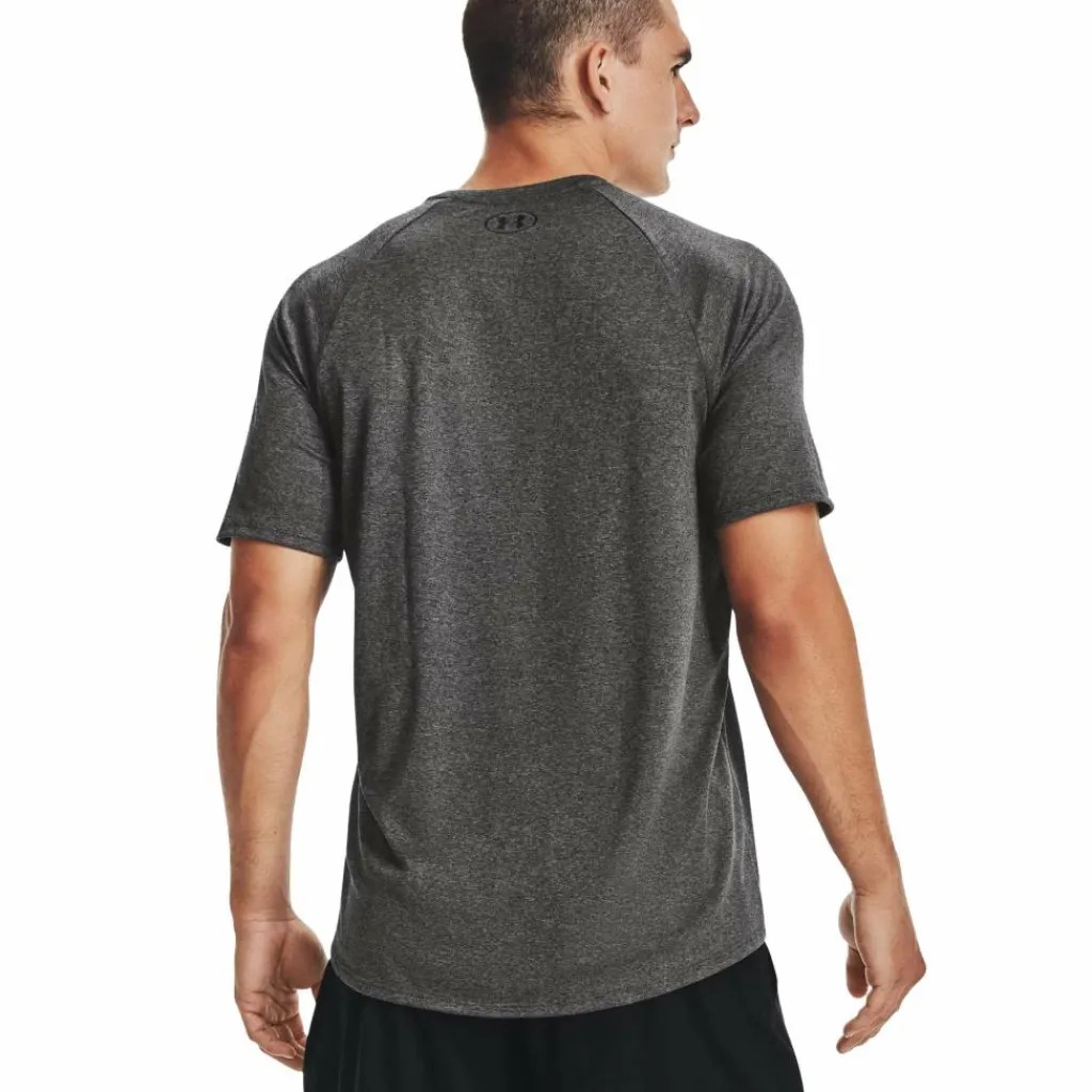 Tech 2.0 shirt heren carbon heather black*Under Armour Clearance