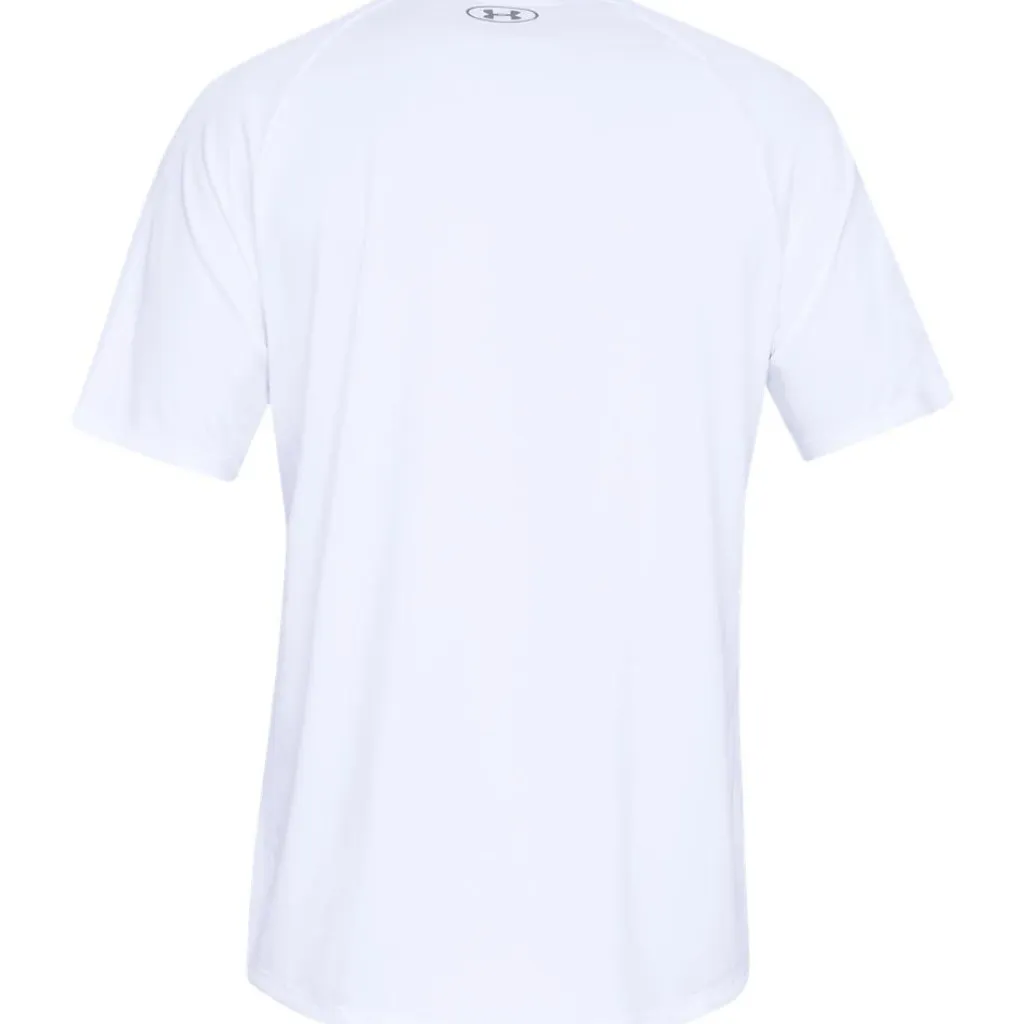 Tech 2.0 sportshirt heren white overcast grey*Under Armour Outlet