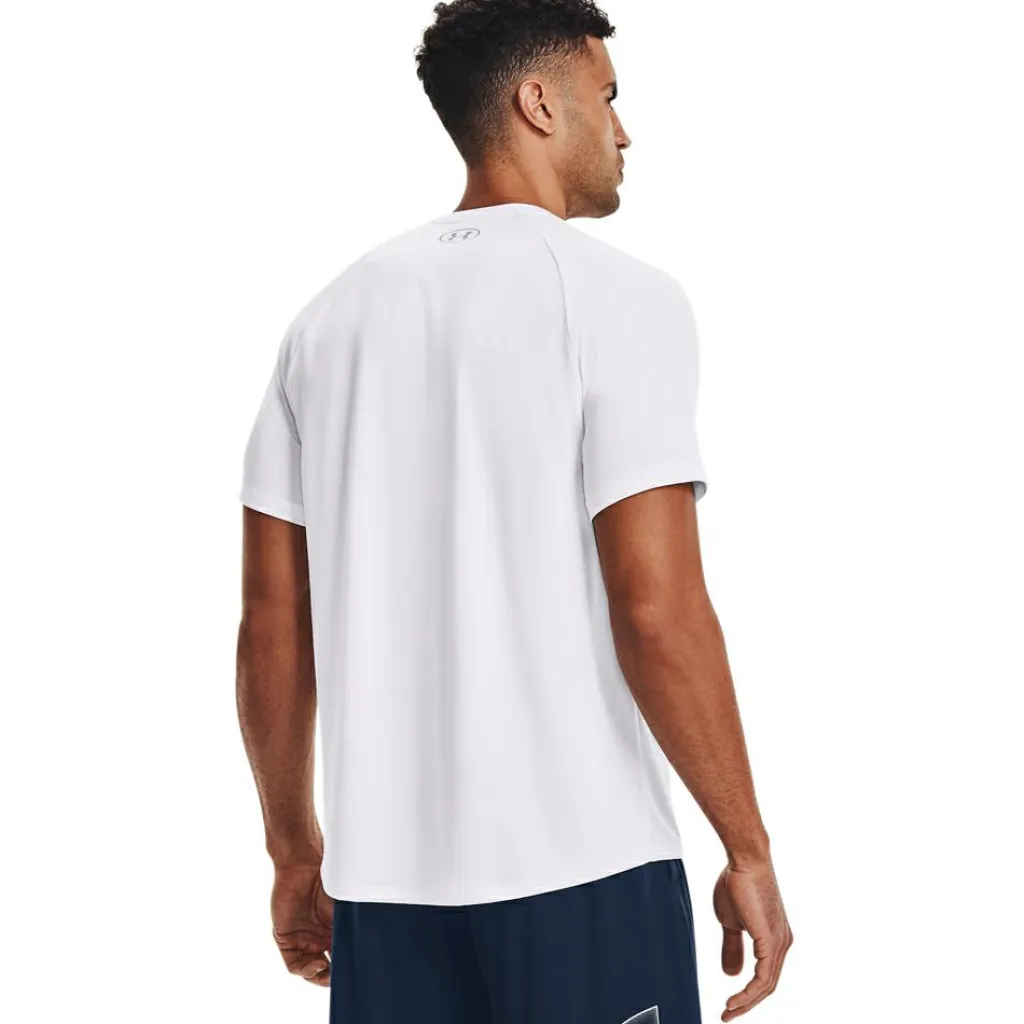 Tech 2.0 sportshirt heren white overcast grey*Under Armour Outlet