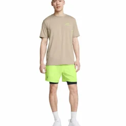  Vanish Woven 2-in-1 short heren morph green black*Under Armour Best