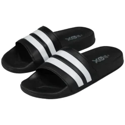 000121994002 slippers heren black white*XQ Discount