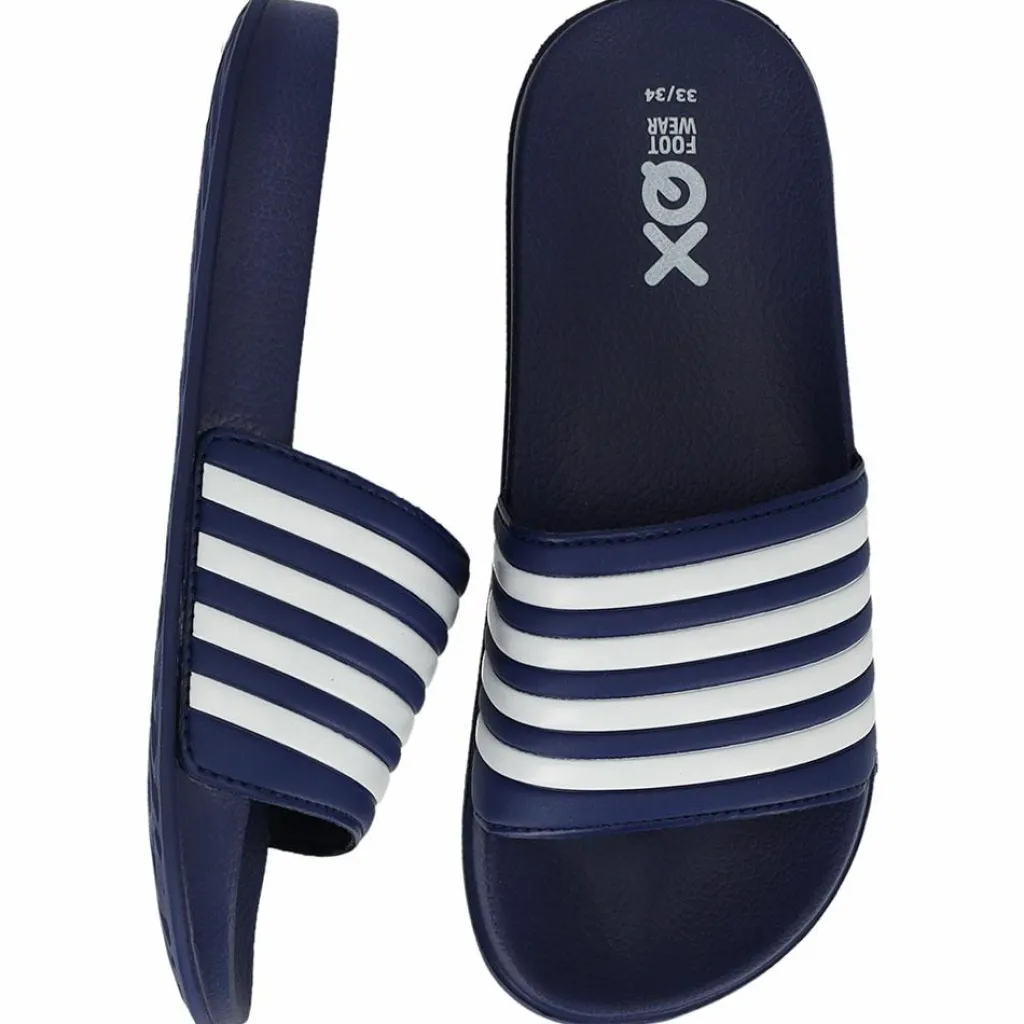 000133894006 slippers junior teens kobalt blue white*XQ Sale