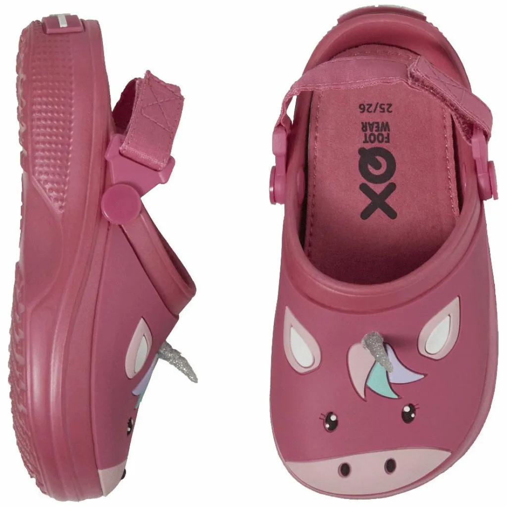 Unicorn klompen junior roze*XQ New